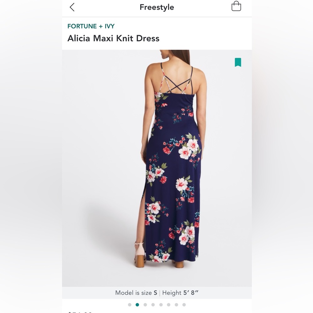 Fortune + Ivy Alicia maxi knit dress new with tags.